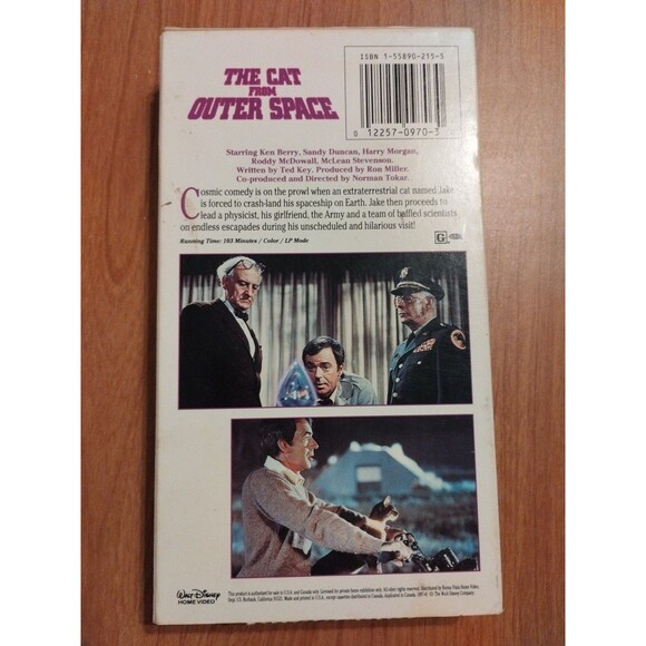 The Cat From Outer Space (VHS, 1997) - Picture 3 of 7